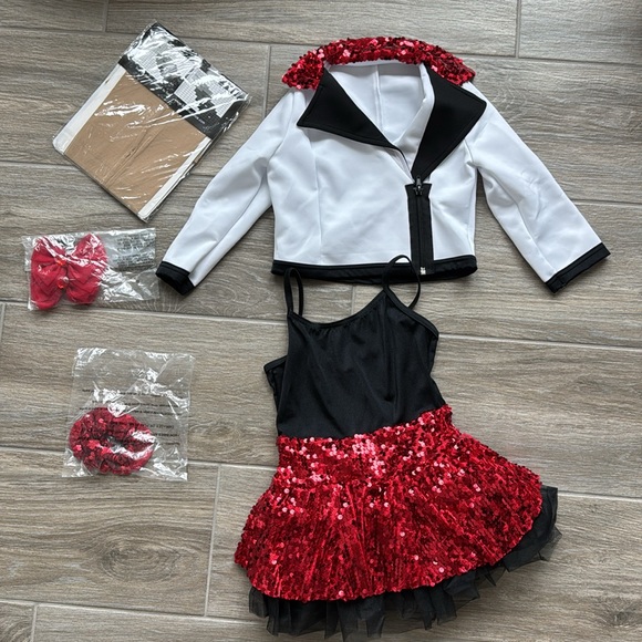 Girls Tap/Ballet/Jazz Dance Outfit Size 5- 6 1/2 New Without Tag - Picture 4 of 11